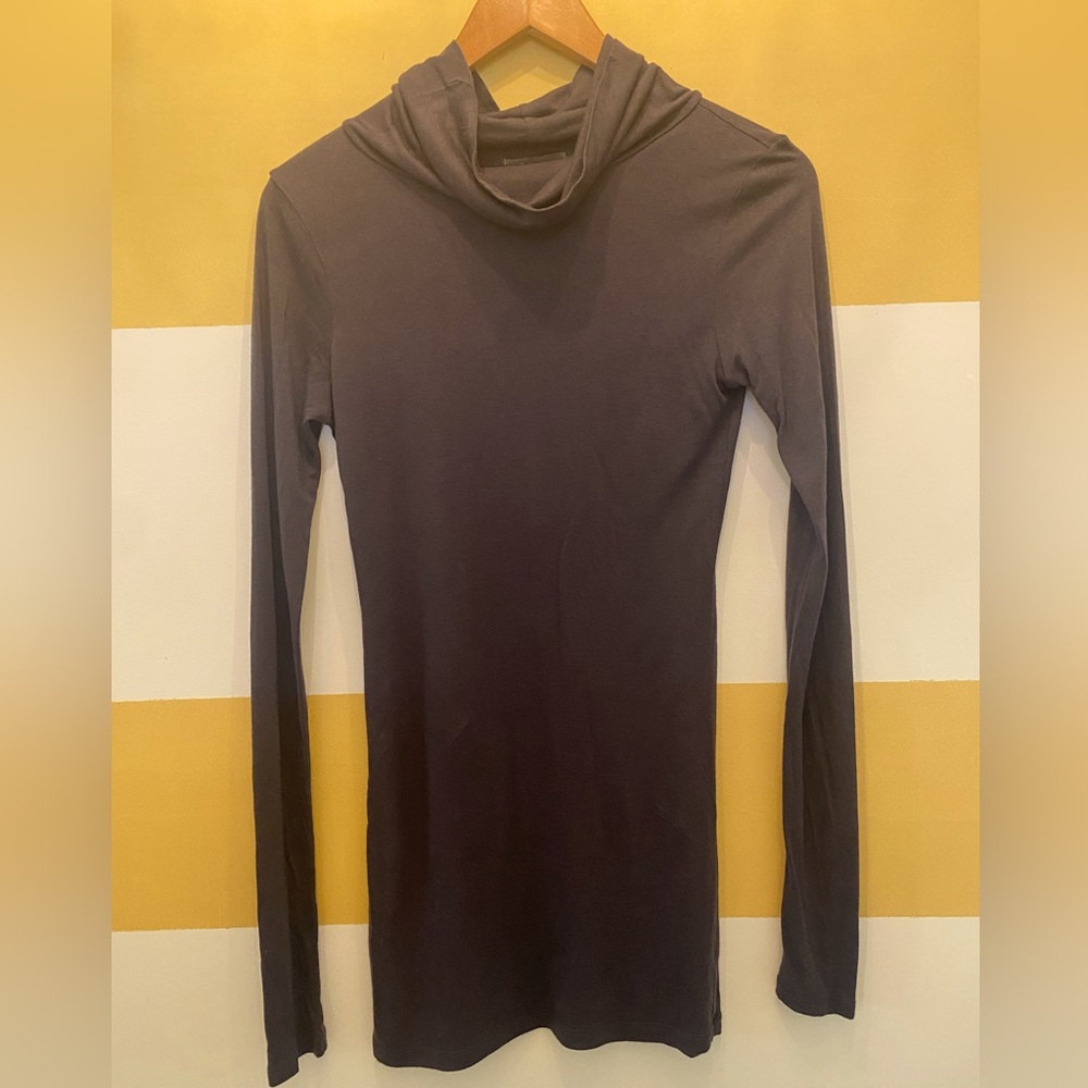 Gap body turtleneck mini dress or long shirt.
